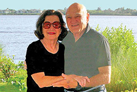 Photo of Dr. Sheldon Zane with his wife Elaine. Link to their story.